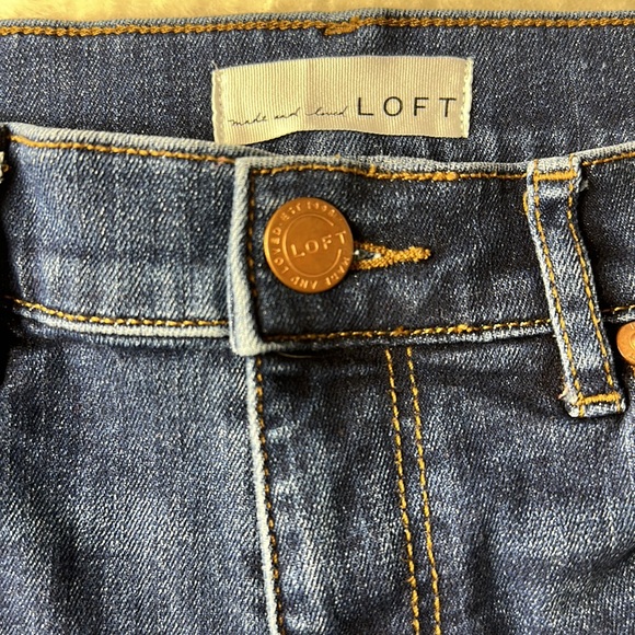 2/$15 LOFT high waisted cropped 24” jeans US 3/4 - Picture 7 of 8